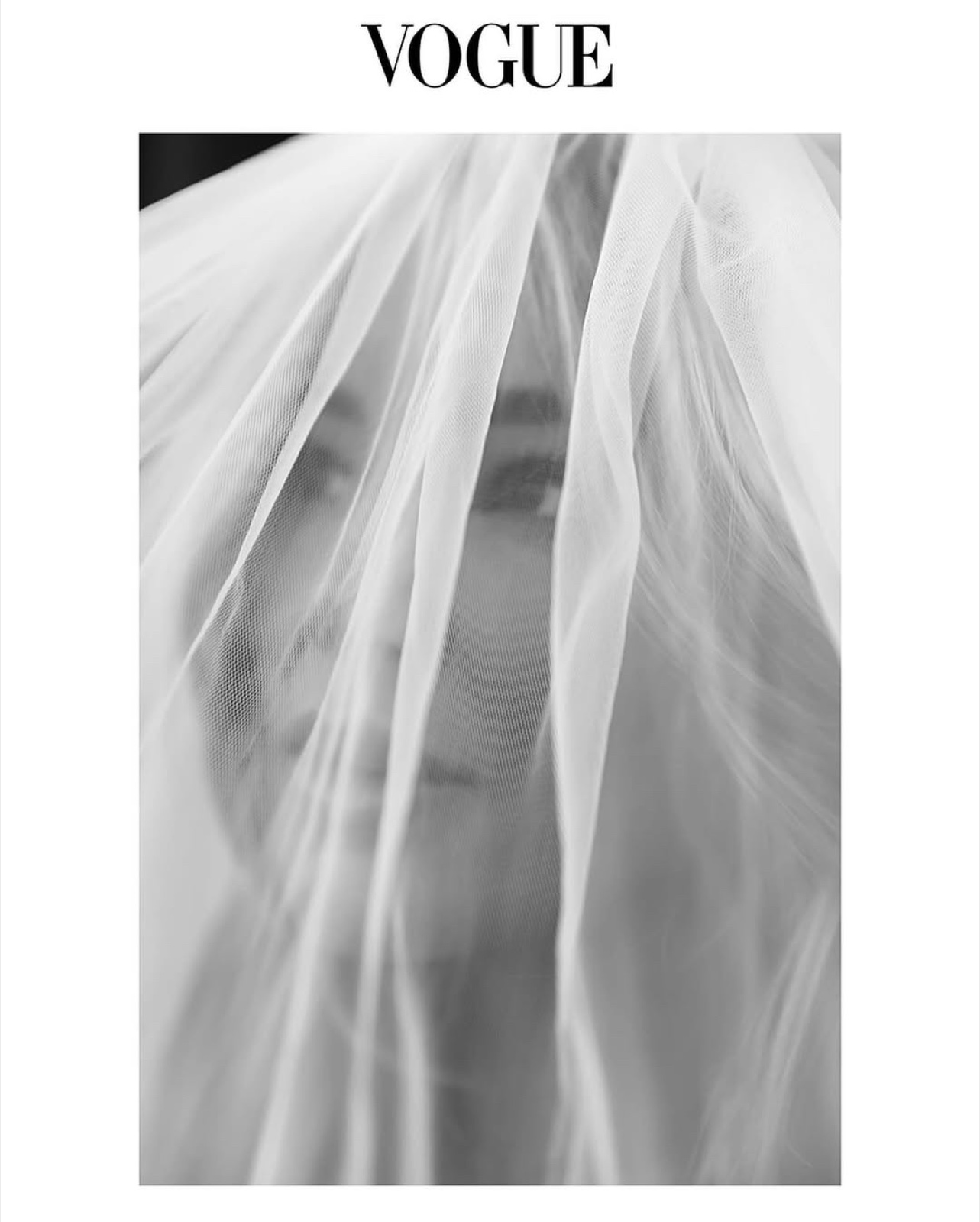 Editorial bridal portrait — published in Vogue