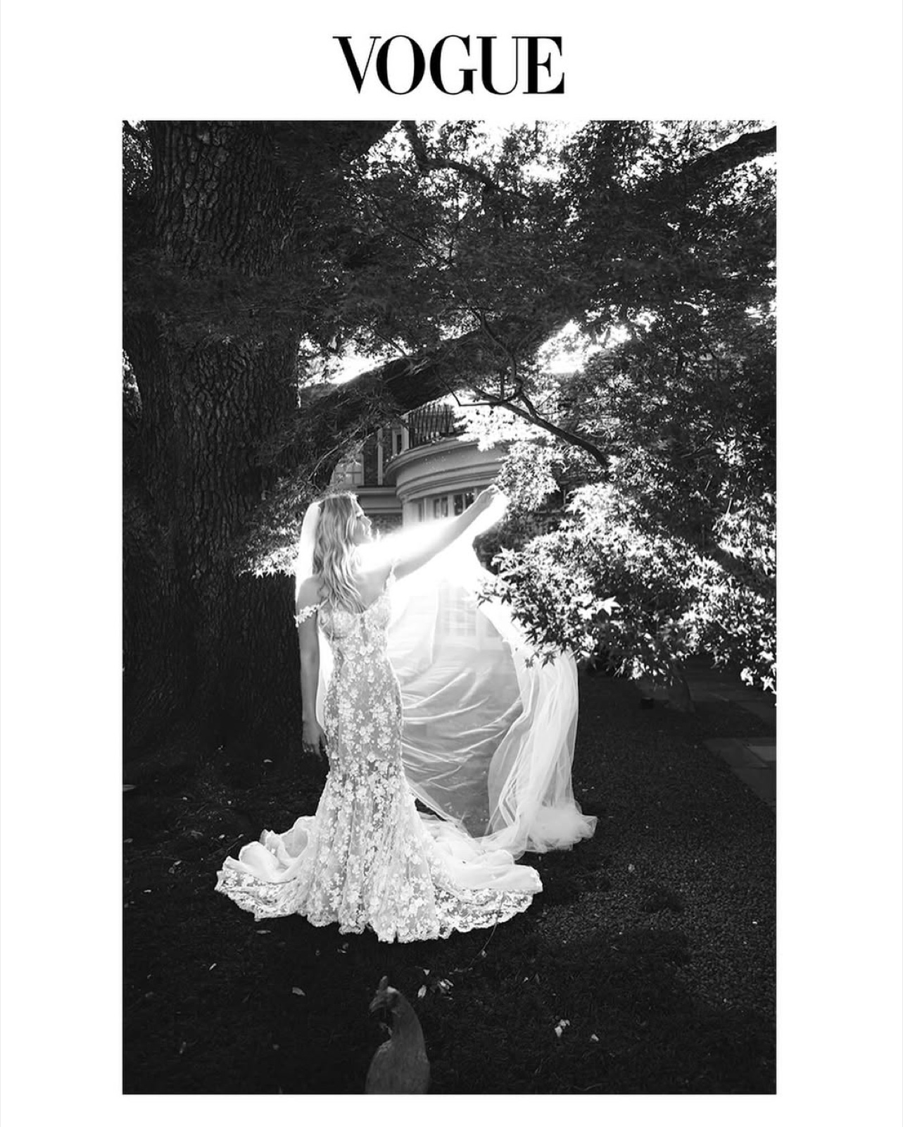 Editorial wedding portrait — published in Vogue