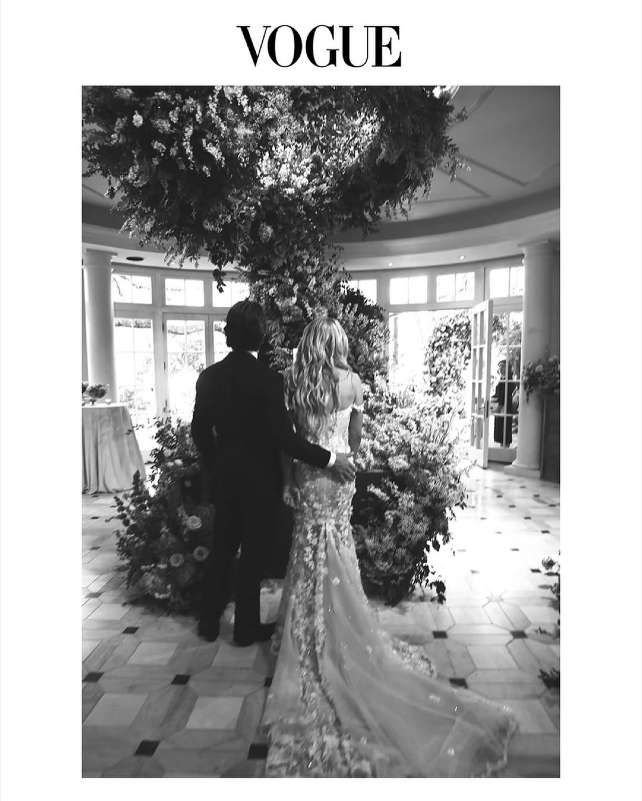 Editorial wedding portrait — published in Vogue